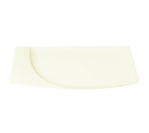 Mazza Plate, 8'' x 5'', rectangular, dishwasher & microwave safe, porcelain, white