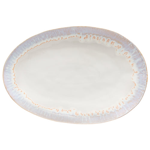 Serving Platter, 16''L x 11.25''W x 1.5''H, oval, Brisa Collection, sal white