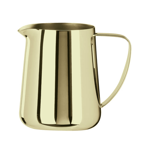 Cappuccino Milk Pot, 20-1/4 oz, with handle, 18/10 stainless steel, PVD coating, Arthur Krupp, AK 662 PVD Champagne