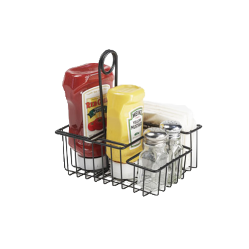 Metal Four Compartment Condiment Caddy