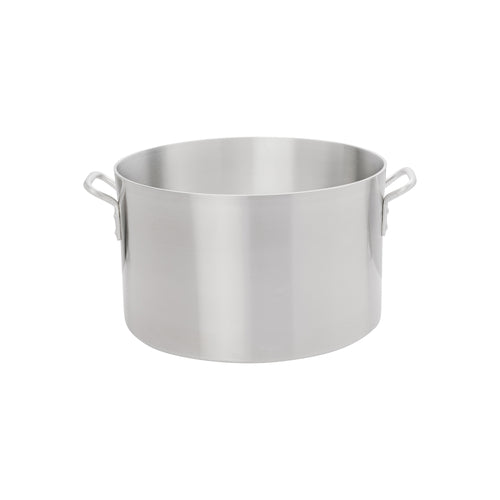 Thermalloy Sauce Pot, 34 qt., 15-3/5'' x 10'', without cover, oversized riveted handles, heavy weight, 2 gauge, aluminum, natural finish, NSF