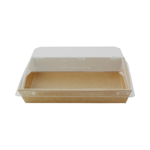 Sushi box with PET lid, 14oz.