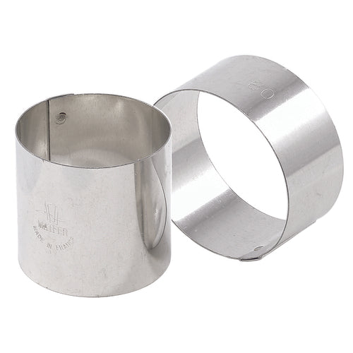 Nonnette Ring, 2-2/3'' dia. x 2-2/3''H, round, stainless steel, Made in France