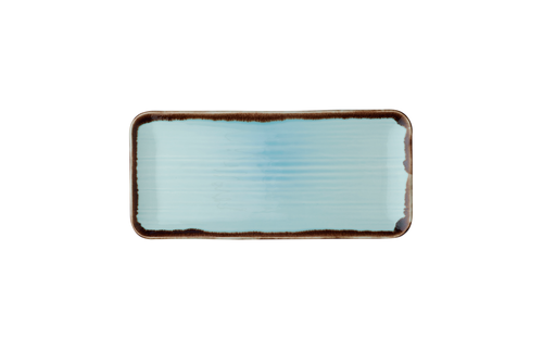 Rectangular Plate, 13 5/8'' x 6 1/4'',  Dudson, Harvest Turquoise