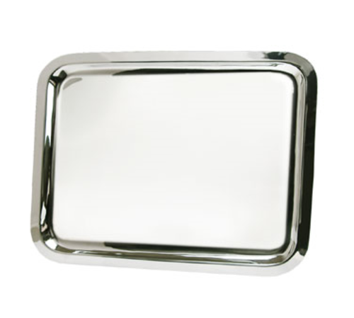 Grandeur Tray, 27'' x 21-1/2'', rectangular, extra heavy, stainless steel, applied Classic border