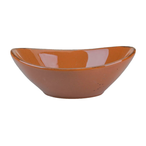 Pasta Bowl, 42 oz., 9-3/4'' x 7-5/8'', oval, speckled, stoneware, terracotta, Savannah