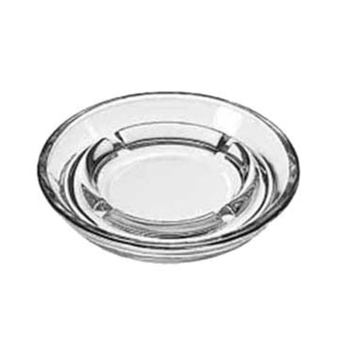 Safety Ash Tray 5'' Diameter Clear Glass