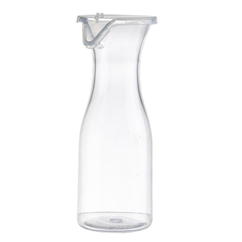 Carafe, 19 oz., with polypropylene lid, polycarbonate, clear