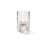 Typhoon  Candle Lamp, 2-1/8'' dia. x 3-1/4''H, round, spun glass design, clear, accommodates Hollowick's HD8 disposable fuel cell