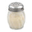 Cheese Shaker, 6 oz., 2-3/5'' dia. x 3-3/5'', clear glass with stainless steel perforated top