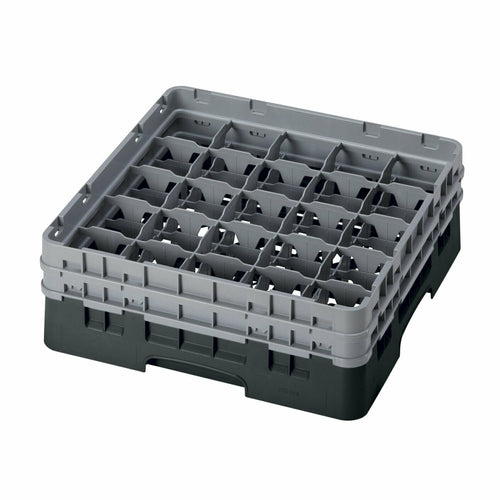 Camrack Glass Rack, With (2) Soft Gray Extenders, Full Size, 19-3/4'' X 19-3/4'' X 7-1/4'' Black