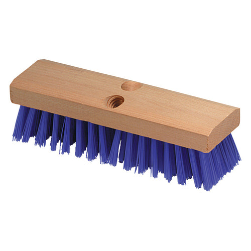 Flo-pac Deck Scrub Brush Head (Only) 10''L X 2-3/4''W Threaded Handle Hole