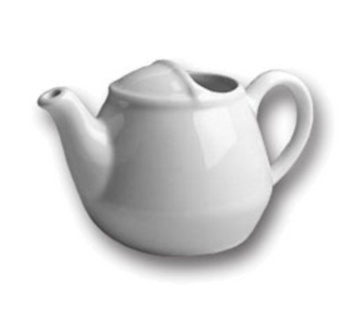 Teapot, 16 oz., 6-3/4'' x 4-3/8'' x 3-3/4'', without cover, London, Hall China, White