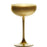 Stolzle Champagne Saucer Glass, 8 oz., 3-3/4'' dia. x 5-3/4''H,  coupe, gold finish