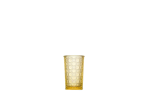 Hospitality Brands Cameo Hi-Ball Glass, 10 oz., amber