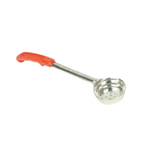 Portion Controller, 2 oz. capacity, perforated, plastic color-coded handle, stainless steel, red