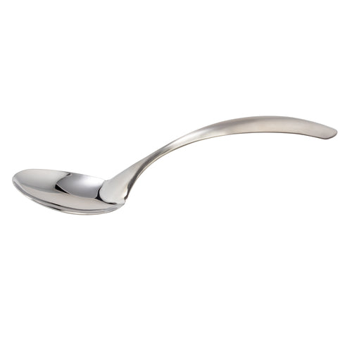 EZ Use Banquet Serving Spoon, 2 oz., 13-1/2'', solid, hollow cool handle, 18/8 stainless steel, brush finish