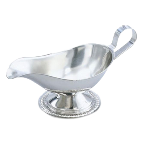 Gravy or Sauce Boat 3 oz. stainless with gadroon base