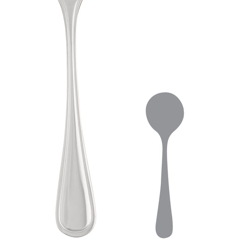 Soup Spoon, 6-1/4'', round bowl, 18/10 stainless steel, Folio Flatware, Montecito