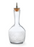Barfly Bitters Bottle, 6.8 oz. (200 ml.), contemporary styling,  3-1/8'' dia. x 7''H, glass