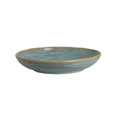 Deep Bowl, 40 oz. (1.25 qt.), 10'' dia. X 1-3/4''H, round, ceramic, Folio Stoneware, Azores Mar