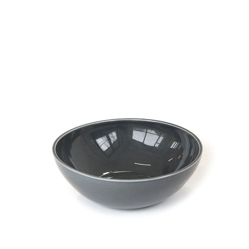 Tilt Bowl, 123-1/2 oz., 11-2/5'' dia. x 3-9/10''H, large, round, ceramic, dark grey, Gold Stock Tier