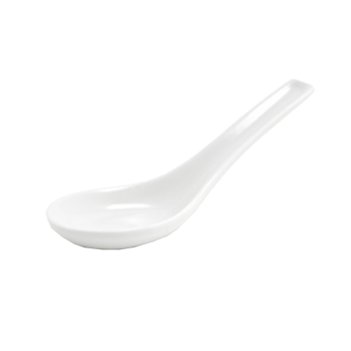 Asian Soup Spoon 5-1/2'' x 1-1/2'' x 2'' porcelain