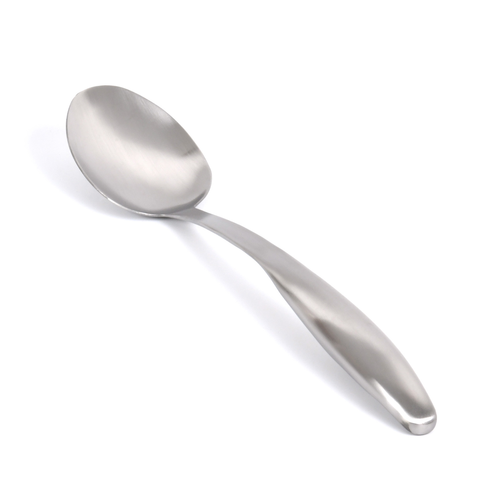 Serving Spoon, 13-1/2'', brushed stainless steel, silver