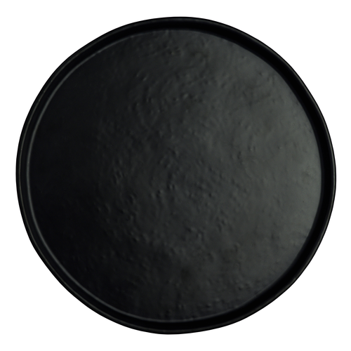 Plate, 10-3/4'' dia. x 3/4''H, round, melamine, Black, Creations, Cali