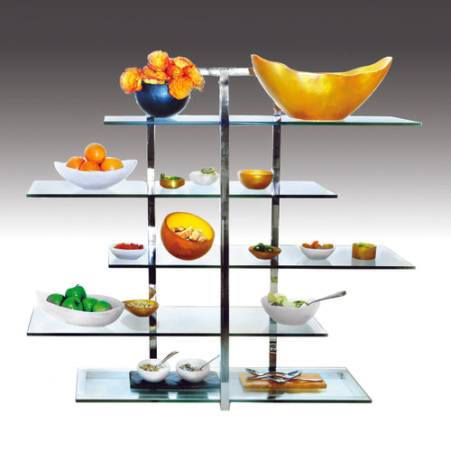 5 Tier Rectangle Riser L 36.0'' W 11.0'' Display Stand