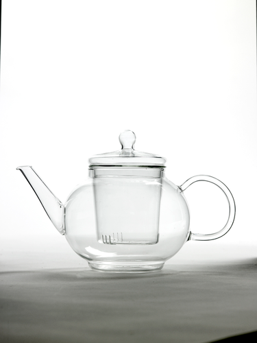 Teapot, 4 Person, 34 oz., 8 5/8'' dia. x 5 1/2''H, round, Glass, Clear, Serax