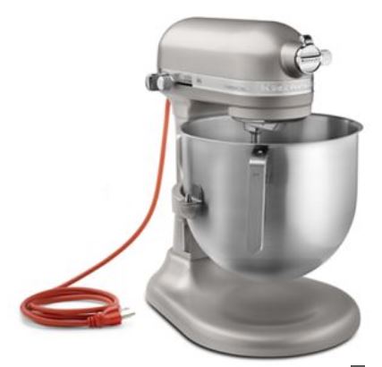 MIXER 8 QT.  W/BOWL,BEATER,WHIP & HOOK NICKLE PEWTER