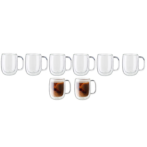 Sorrento Plus Coffee Glass Mug Set 12oz. (355ml)
