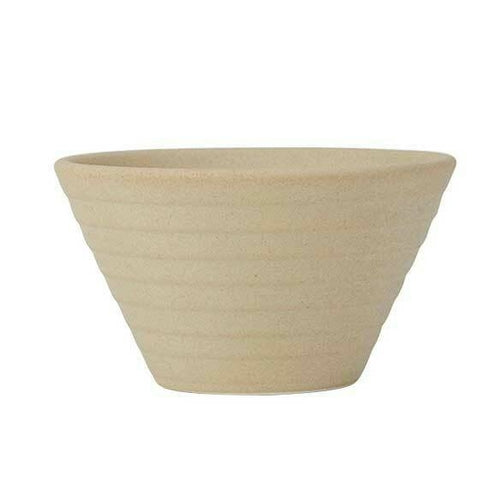 Bouillon, 7-3/4 oz., 4-1/8'' x 2-1/4''H, round, embossed, oven proof, fully vitrified, lead-free porcelain, TuxTrendz, Zion, matte beige