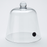 Smoking Dome Cover, 8-1/4'' dia., round, with a silicone valve, polycarbonate