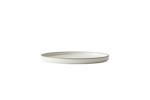 Plate, 10-3/4'' dia., round, stoneware, Dusted White, Moira by Luzerne