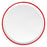 White/Red Pizza Plate