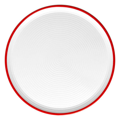 White/Red Pizza Plate