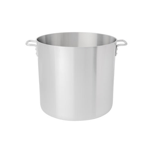 Thermalloy Stock Pot, 60 qt., 17-3/10'' x 16'', without cover, oversized riveted handles, heavy weight, 1 gauge, aluminum, natural finish, NSF