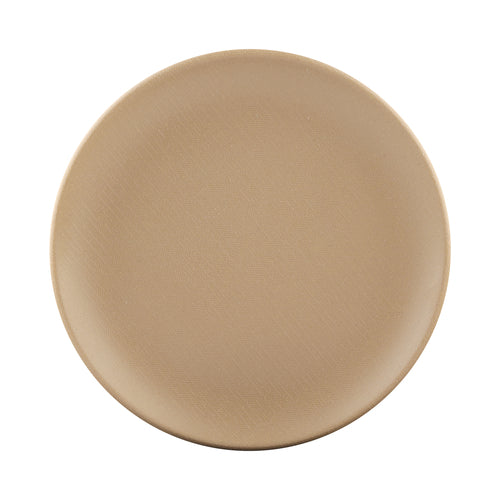 Plate, 6'' dia. x 5/8''H, round, rolled edge, paper bag, Greenovations