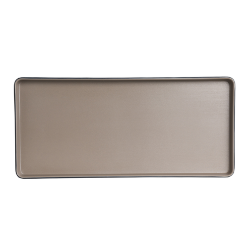 Plate, 12.875''L X 5.875''W x 0.75''H, rectangular, Creations Melamine, Sandstone