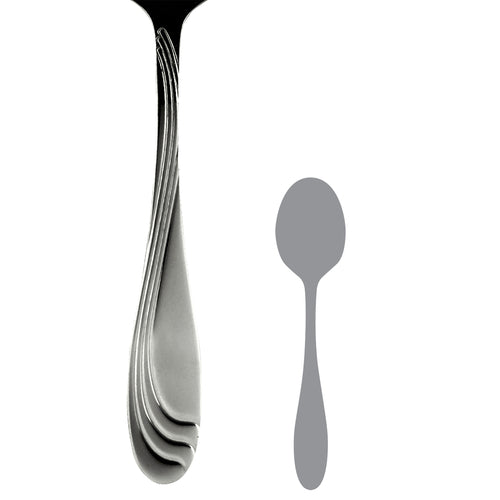 Teaspoon, 6-1/8'', 18/10 stainless steel, Folio Flatware, Wave