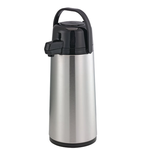Eco-Air Airpot, 1.9 liter (64.2 oz.), 6'' x 8'' x 15'', retention: 6-8 hours, smooth body, glass liner