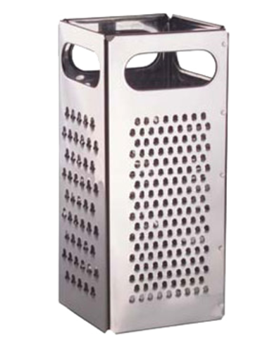 Dripcut Grater 4'' Square X 9'' High Stainless Steel