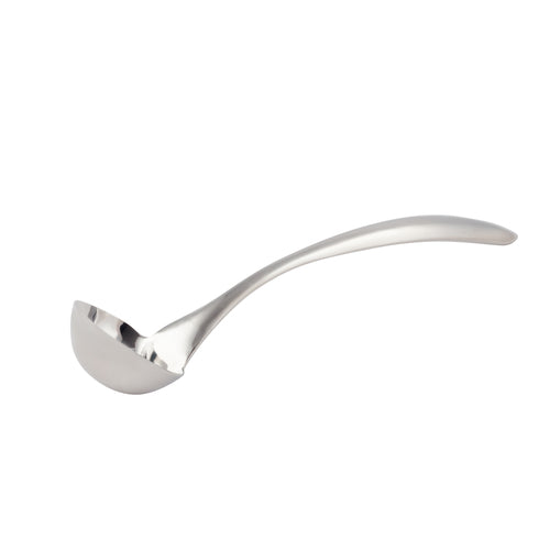 EZ Use Banquet Serving Sauce Ladle, 1 oz., 10'', hollow cool handle, 18/8 stainless steel, brush finish