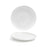 Kiln Plate, 6'' dia. x 1''H, round, porcelain, glazed finish, white