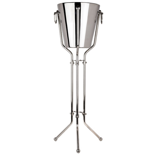 Wine Bucket Stand, 9-7/8''W x 10-7/8''D x 28-3/8''H, stainless steel, Creations, Metal