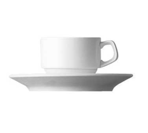 Cup, 3-1/2 oz., stackable, dishwasher & microwave safe, porcelain, Rosenthal, Nido, white