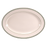Platter, 15-5/8'' x 11-3/8'', oval, rolled edge, Homer, Green Band