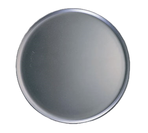 Pizza Pan, coupe style, 14'' OD, 12'' ID, solid, 14 gauge aluminum, Made in USA (hand wash only)